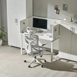 [티에스퍼니처]사무실 책상가림막 목재 스크린파티션 1600 L형