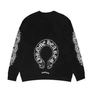 [크롬하츠] 홀스슈 로고 스웨트셔츠 블랙