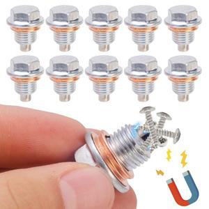 트랙터 리어 액슬 마그네틱 오일 드레인 플러그 M12 25 네오디뮴 스테인레스 스틸 볼트 포함 Toyota Nissan 헤비 듀티