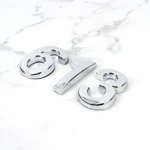 고품질 은색 번호 1 소 디자인 문자 장식 디자인이니셜 문자이니셜 숫자이니셜 이니셜스티커 WFHX4C5