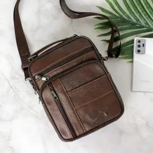 블루마운트 캐주얼 남자가방 104 크로스백 소가죽 가