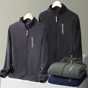 남성 겨울 기모 후리스 집업 자켓 잠바 작업복 등산