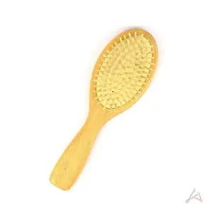 헤어정리 빗 엉킴방지 나무 소프트 머리빗 헤어-WFHZQIV