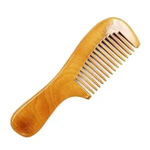 나무머리빗 헤어빗 손잡이 가정 옛날-WFI0N87