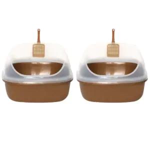 펫토리아 반려묘 화장실 빅사이즈 럭셔리 브라운 2개 BNA