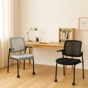 (무료배송) 라이프스타일 등받이 자세 교정 집중력 회의실 블랙 학생의자 30T FB5107