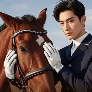 승마 경주 특수 미끄럼방지 터치 프리미엄 승마 장갑