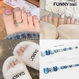 자석네일 패디큐어 패디팁 붙이는 인조발톱 네일팁 패디패치 WFLS65L