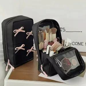 페이 대용량 리본 멀티 메이크업 화장품 파우치