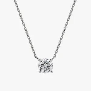 [롯데백화점]어니스트서울 [어니스트서울]14K 랩다이아 7부 4프롱 목걸이 (IGI D VVS2 3EX)