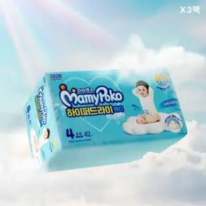 마미포코 팬티형 기저귀 아기 하이퍼드라이팬티 3팩 MNS