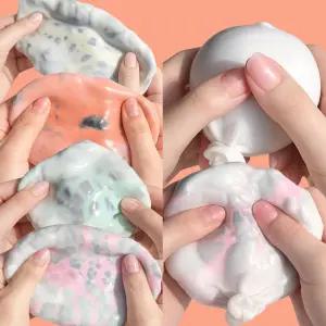 왁뿌볼 화이트 왁스 말랑이 스퀴시 왁스볼 뿌시기 쫀득 슬로우라이징