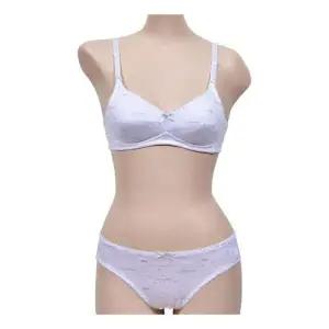 면원단 주니어 노와이어 브라팬티세트 학생내의 WC7B636