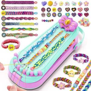 여자아이들을 위한 우정 팔찌 만들기 키트 - DIY 제조기 아트 및 공예 6세 7 8 9 10 11 12세 소녀