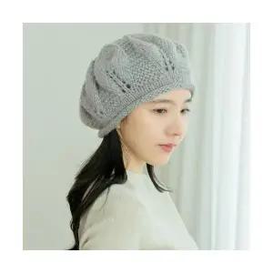 웜니트볼륨 베레모 니트 가을 겨울 여성 모자