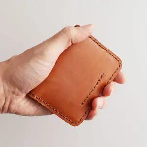 [골드스마일]수제 가죽 카드지갑 4장소지 명함 지갑