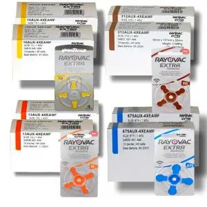 레이오백 보청기 배터리 2통 최신 제조 모든 보청기 호환가능 10 노랑색 312 갈색 13