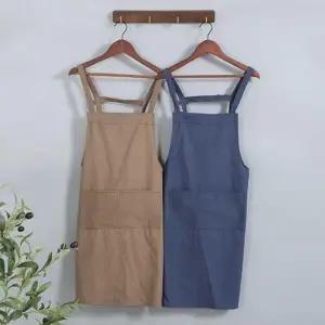 무지앞치마 공방용 디자인 식당 앞치마 원피스 카페 디자인앞치마 무지 주방