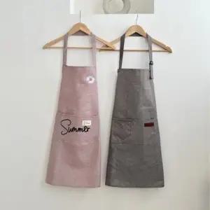 메르올린 2종세트 예쁜 방수 앞치마 카페 주방 바리스타 어린이집 네일샵 원피스 에이프런 빅사이즈