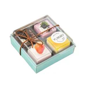 화과자 양갱 포장 4구 상자 케이스 50개 모찌 떡 용기