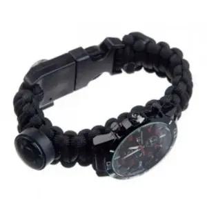 군인 생존팔찌 서바이벌 시계 블랙 레져용시계 키트 생존키트 서바이벌 생존팔찌