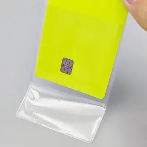 신분증 카드 보호용 PVC 투명 카드커버 슬리브 10매 카드보관커버 교통카드케이스