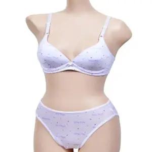 하트 물결패턴 주니어 브라팬티세트 A컵 3단계 패턴 속옷 WFJGLZF