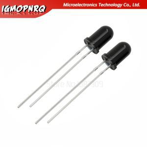 100pc LED 5mm 940nm IR 수신 다이오드 원형 튜브 라이트