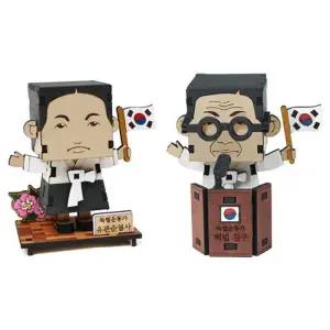 모또 나무 입체퍼즐 우리나라 독립 운동가 2종 세트 (유관순 열사 백범 김구