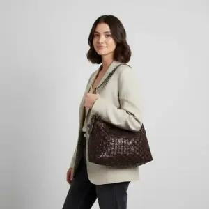 드래곤 디퓨전 8170 DARK BROWN 호보 샐비지 숄더백