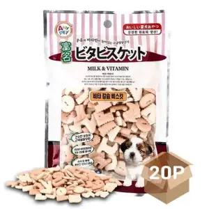 강아지 칼숨 비스켓 100g 20P 영양 한입 과자 간식 WFIFQ2V