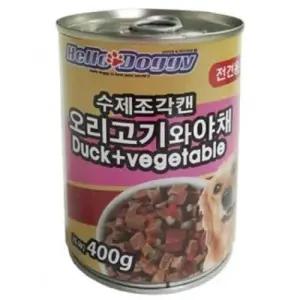 헬로도기 수제조각캔 오리고기와 야채400g(주식캔) WD6EA98