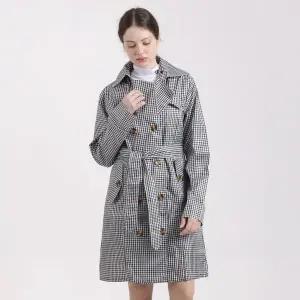 [지니골프]트렌치코트 체크 골프비옷_P391896475