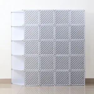 DIY 화이트 라인 선반 옷장 조립식 가벼운옷장 선반옷장 진열장 의류수납장 의류수납함