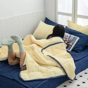 [알티피아]데일리리버서블2 간절기이불 옐로우 여름 사계절 국산 향균