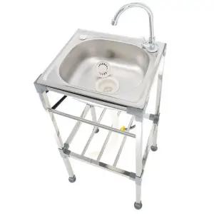 간이 스텐 싱크대 하부장 미니 소형 캠핑장 개수대 캐비닛 탕비실 사무실