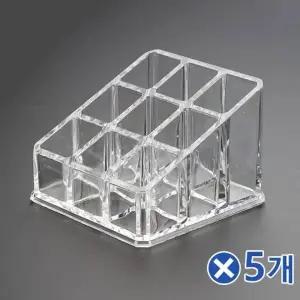 ( )투명 9칸 립스틱 정리대x5개 화장품정리대 결혼선물