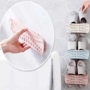 ( )부착식 슬리퍼 정리대 신발거치대 실내화거치대 다용도슬리퍼걸이 욕실슬리퍼정리대