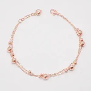 [오팔하우스] 14k 두 줄 레이어드 볼 팔찌 OPGDB5118