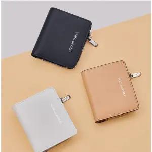 [룽스]여성 리얼 가죽 미니 반지갑 카드지갑