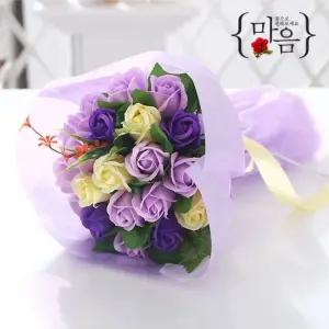 장미 20송이 화이트데이 꽃다발 바이올렛 기념일 로즈데이 성년의날 선물
