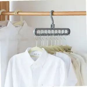 다용도 9홀 행거 회전 옷걸이