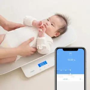커넥티드 베이비그로우 스마트 체중계 아기 디지털 몸무게 측정기