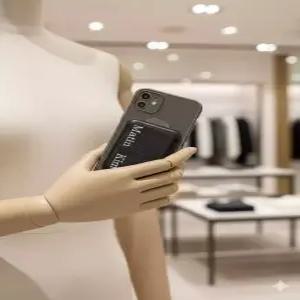 마뗑킴 matinkim MATIN MAGNETIC CARD WALLET IN BLACK