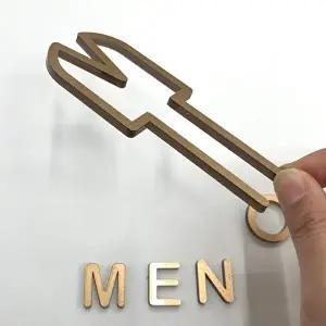고품질 화장실 탈의실 표지판 남자 골드 도어사인 화장실표지판 화장실안내판 화장실안내문 WFIQFOO