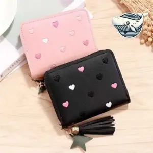 사랑스러운 하트 동전 지갑 테슬 포인트 카드 20대카드지갑 카드지갑목걸이 여성카드지갑