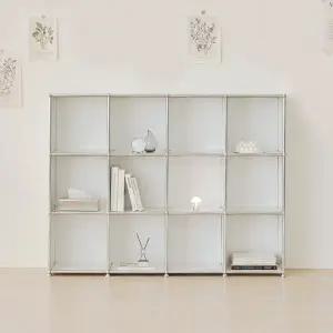 포스트모던 발렌 4X3 미드센츄리 낮은 책장 1600 3단 C3