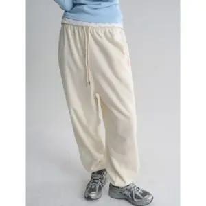 8seconds 자수 포인트 플리스 팬츠 아이보리