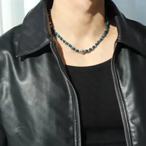 [벨가] 벨가 써지컬스틸 마린 블루 호안석 체인 믹스