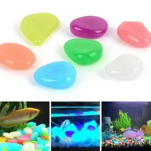 야광자갈 야광 자갈 플라스틱조약돌 어항 화분 정원 꾸미기